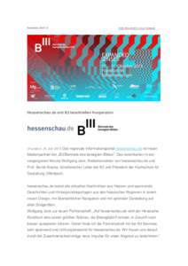 NewsletterView this email in your browser Hessenschau.de und B3 beschließen Kooperation