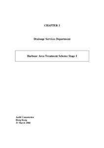 CHAPTER 3  Drainage Services Department Harbour Area Treatment Scheme Stage I