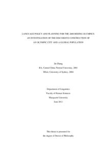 English-language education / Applied linguistics / Sociolinguistics / Multilingualism / English as a foreign or second language / Beijing / Chinglish / China / Foreign language / Linguistics / Language education / Education