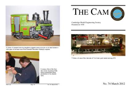 THE CAM Cambridge Model Engineering Society Founded in 1938