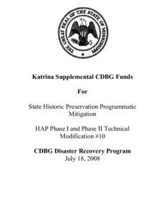 Cultural heritage / Humanities / National Historic Preservation Act / State Historic Preservation Office / Designated landmark / National Flood Insurance Program / Advisory Council on Historic Preservation / Flood insurance / Federal Emergency Management Agency / Historic preservation / National Register of Historic Places / Architecture