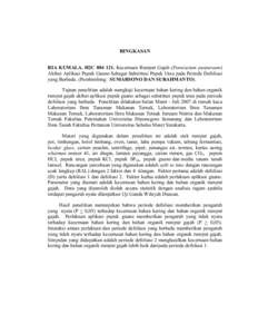 RINGKASAN RIA KUMALA. H2C[removed]Kecernaan Rumput Gajah (Pennisetum purpureum) Akibat Aplikasi Pupuk Guano Sebagai Substitusi Pupuk Urea pada Periode Defoliasi yang Berbeda. (Pembimbing: SUMARSONO DAN SURAHMANTO). Tuju