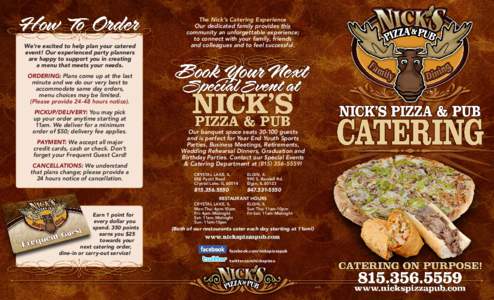 We’re excited to help plan your catered event! Our experienced party planners are happy to support you in creating a menu that meets your needs.  The Nick’s Catering Experience