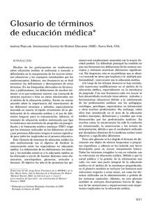 Andrzej Wojtczak. International Institut for Medical Education (IIME). Nueva York, USA.  INTRODUCCIÓN Muchos de los participantes en conferencias sobre educación médica se enfrentan a menudo a dificultades en la compr