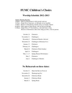 Microsoft Word - Worship Schedule.doc