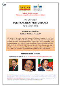 Political Weather Forecast© Platform for competing views and decent debate