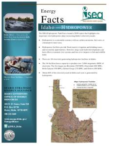Energy  Facts Idaho — HYDROPOWER