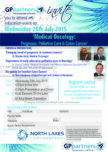 you to attend an education event on invite  Wednesday 29th July 2015