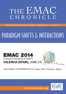 THE EMAC CHRONICLE THE EUROPEAN MARKETING ACADEMY CHRONICLE NoMAYPARADIGM SHIFTS & INTERACTIONS