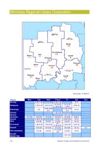 Wimmera Regional Library Corporation  2 Area served = 41,888 km