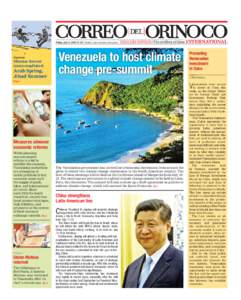 Friday, July 11, 2014 | Nº 206 | Caracas | www.correodelorinoco.gob.ve  Opinion Mission forever unaccomplished: