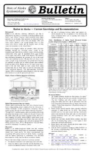 Radon in Alaska ― Current Knowledge and Recommendations