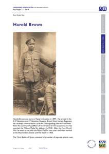 Microsoft Word - Harold Brown Personal Story tbc.doc