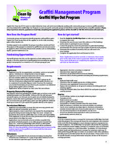 Graffiti Wipe Out Program Application 2014