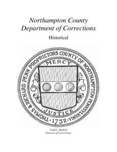 Northampton County Department of Corrections Historical