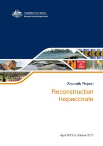 Seventh Report  Reconstruction Inspectorate  April 2013 to October 2013