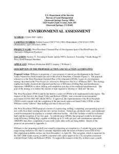 Earth / Bureau of Land Management / Conservation in the United States / United States Department of the Interior / Environmental impact assessment / Environmental impact statement / Roan Plateau / Environmental justice / National Environmental Policy Act / Environment / Impact assessment / Environmental law