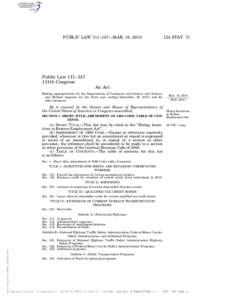 PUBLIC LAW 111–147—MAR. 18, STAT. 71 Public Law 111–147 111th Congress