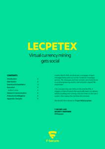 Lecpetex: virtual currency mining gets social
