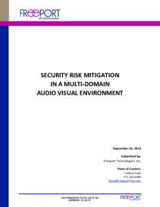 Microsoft Word - Freeport Technologies - AV Security Risk Mitigation Solutions