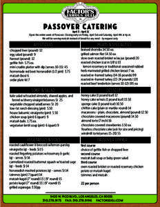 Israeli cuisine / Flatbreads / Matzo / Passover / Passover seder / Matzah ball / Food and drink / Jewish culture / Jewish cuisine
