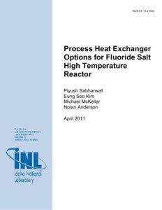 Fluorides / Lithium compounds / FLiNaK / Coolant / Heat exchanger / Zirconium(IV) fluoride / Nuclear power plant / Solar thermal energy / Molten salt / Nuclear technology / Chemistry / Nuclear physics