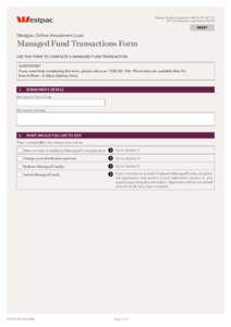 Westpac Banking Corporation ABN[removed]AFSL and Australian credit licence[removed]RESET  Westpac Online Investment Loan