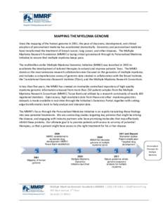 A PERSONALIZED APPROACH TO MULTIPLE MYELOMA