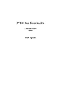 2nd Drin Core Group Meeting Ohrid_Agenda_Final Draft