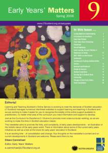 Early Years Matters - Issue 09 Spring 2006