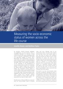 Measurement of socio-economic status over the life course