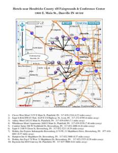 Hotels near Hendricks County 4H Fairgrounds & Conference Center 1900 E. Main St., Danville IN[removed]TCID Job Fair Danville, IN