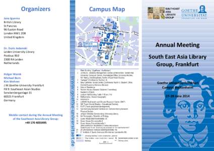 Organizers  Campus Map Jana Igunma British Library