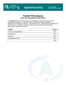 Microsoft Word - Tilesetter Level Two Examination Information _Alberta_