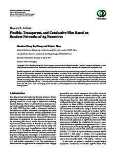 Hindawi Publishing Corporation Journal of Nanomaterials Volume 2013, Article ID[removed], 6 pages http://dx.doi.org[removed][removed]Research Article