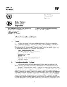 UNITED NATIONS EP Distr.: General 10 December 2014
