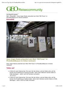 Bilder zum Tipp: Expo des PhotoBookMuseum Köln