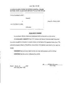 SLIP OP[removed]UNITED STATES COURT OF INTERNATIONAL TRADE BEFORE: HON. R. KENTON MUSGRAVE, SENIOR JUDGE VWP of AMERICA, INC., Plaintiff,