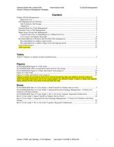 California Water Plan Update 2009 Volume 2 Resource Management Strategies Administrative Draft  Ch [#] Salt Management