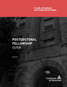Faculty of Graduate and Postdoctoral Studies POSTDOCTORAL FELLOWSHIP GUIDE