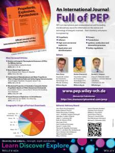 An International Journal  Full of PEP PEP is an international, peer-reviewed journal and the leading interdisciplinary source for information on the science and