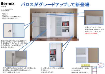 Bernex ベルネ カラー ロイヤルホワイト 材 質 ＭＤＦ材 上置１４０（Ｄ５９） 受