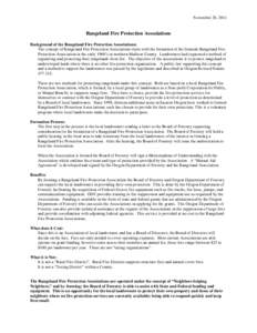 November 28, 2011  Rangeland Fire Protection Associations Background of the Rangeland Fire Protection Associations: The concept of Rangeland Fire Protection Associations starts with the formation of the Ironside Rangelan