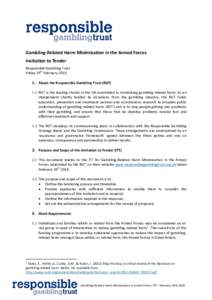 Business / Economy / Procurement / Auctions / Behavioral addiction / Problem gambling / Psychiatric diagnosis / Gambling / Contract A / Call for bids / Waste minimisation