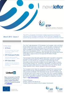 March[removed]Issue 2  In this issue  In Focus EU-South Korea Free Trade Agreement – what’s in it for