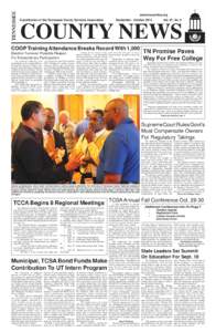 TENNESSEE  www.tncounties.org A publication of the Tennessee County Services Association  September - October 2014