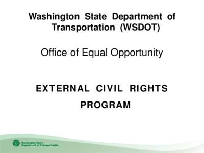 External Civil Rights Program
