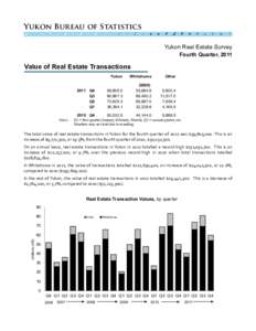 Yukon Bureau of Statistics 2 ÷  9