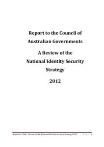 Access control / Federated identity / Public administration / Authentication / Identity document / Credential / Electronic authentication / Digital identity / Biometrics / Security / Identity management / Identity