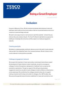 Being a Great Employer: Inclusion